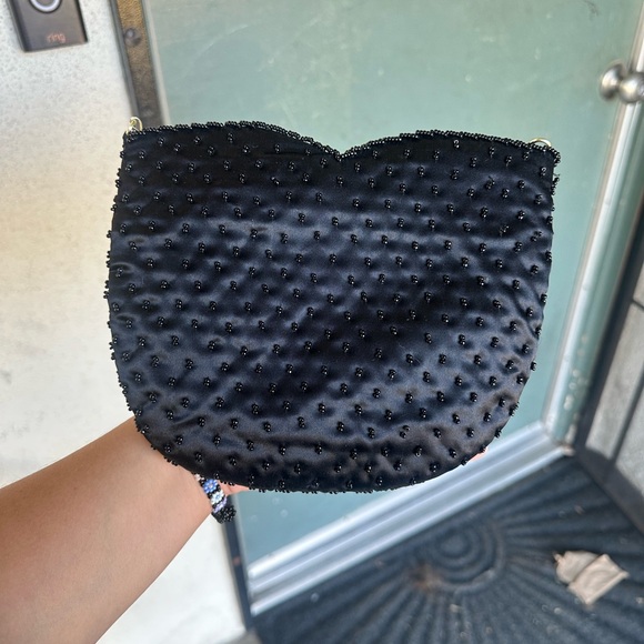 Black beaded purse - Picture 2 of 3